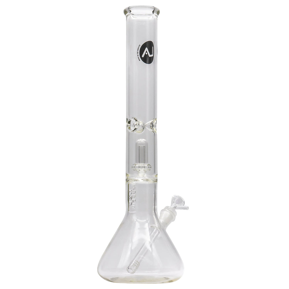 
                  
                    Load image into Gallery viewer, Thick Glass Beaker Showerhead Perc Bong
                  
                