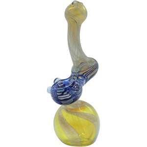 
                  
                    Load image into Gallery viewer, Fumed Sherlock Bubbler Pipe (Various Colors)
                  
                