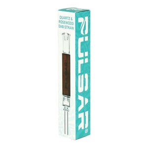 
                  
                    Load image into Gallery viewer, Pulsar Quartz &amp;amp; Rosewood Deco Dab Straw - 5.75&amp;quot;
                  
                