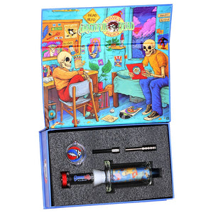 
                  
                    Load image into Gallery viewer, Grateful Dead x Pulsar Inside Print Vapor Vessel &amp;amp; SYF Dab Dish - 9.25&amp;quot; / Deadhead Dorm
                  
                