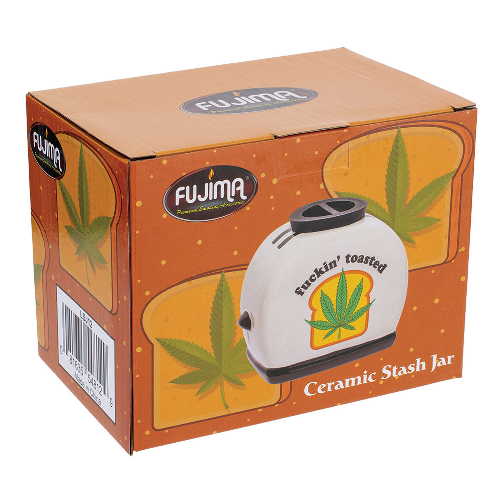
                  
                    Load image into Gallery viewer, Fuckin&amp;#39; Toasted Ceramic Stash Jar - 4.5&amp;quot;
                  
                