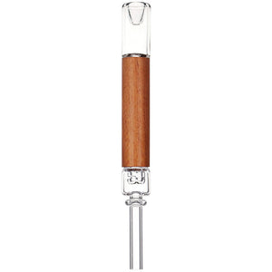 
                  
                    Load image into Gallery viewer, Pulsar Quartz &amp;amp; Rosewood Deco Dab Straw - 5.75&amp;quot;
                  
                