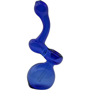 
                  
                    Load image into Gallery viewer, Glass Sherlock Bubbler Pipe (Various Colors)
                  
                
