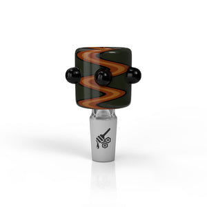 
                  
                    Load image into Gallery viewer, CYLINDER ZIG ZAG STRIPPED FLOWER BOWL PIECES
                  
                