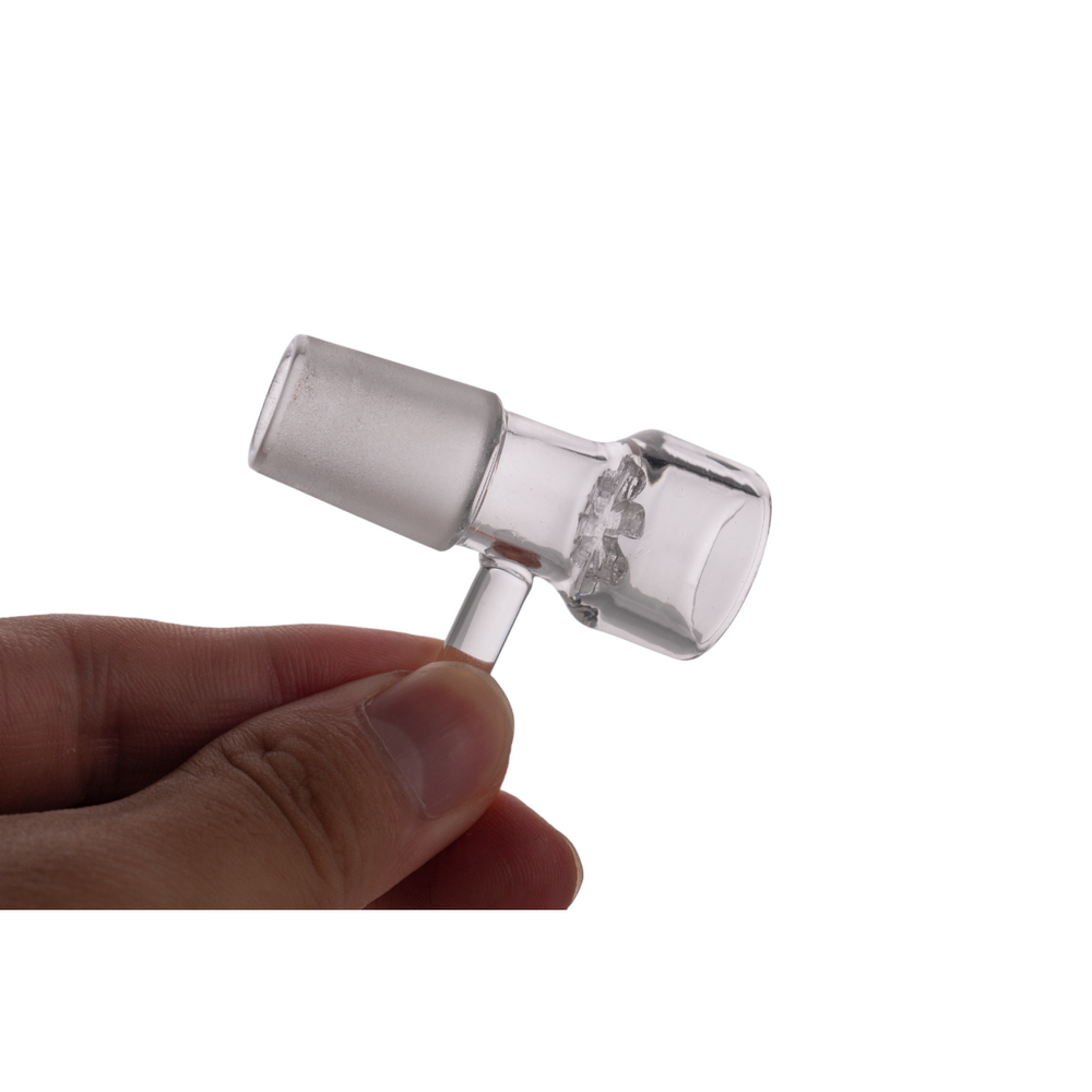 
                  
                    Load image into Gallery viewer, Clear Bowl w/ Handle &amp;amp; Filter 18mm Male Joint
                  
                