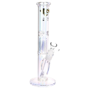 
                  
                    Load image into Gallery viewer, Diamond Glass Gold Pearl 8-Arm Perc Water Pipe - 12&amp;quot; / 14mm F / Colors Vary
                  
                