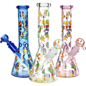 
                  
                    Load image into Gallery viewer, Spring Break Glass Beaker Water Pipe | 10&amp;quot; | 14mm F
                  
                