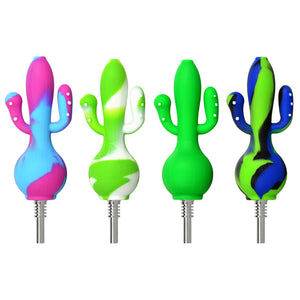 
                  
                    Load image into Gallery viewer, Cactus Silicone Dab Straw - 5.8&amp;quot; / Colors Vary
                  
                