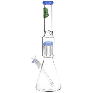
                  
                    Load image into Gallery viewer, Jellyfish Double Chamber Glass Beaker Water Pipe - 17&amp;quot; / 14mm F / Colors Vary
                  
                