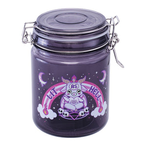 
                  
                    Load image into Gallery viewer, Lit as Hell Latch Lid Glass Jar - 22oz
                  
                