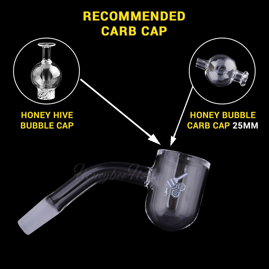 
                  
                    Load image into Gallery viewer, HONEY BEVEL BOWL QUARTZ BANGER - 45° DEGREE | YL
                  
                