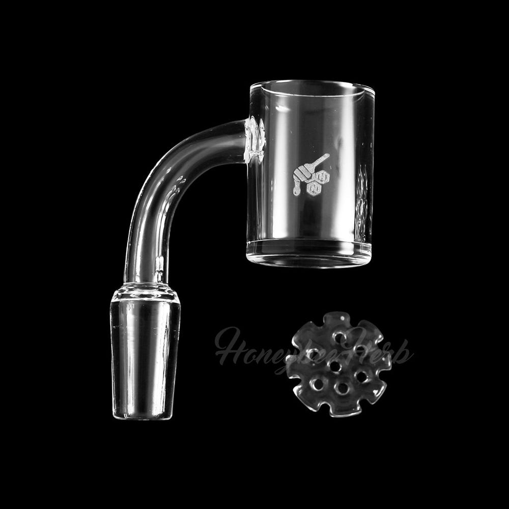 
                  
                    Load image into Gallery viewer, HONEY DISC QUARTZ BANGER - 90° DEGREE | YL
                  
                