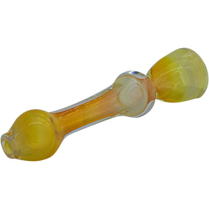 
                  
                    Load image into Gallery viewer, &amp;quot;Chill Fumes&amp;quot; Silver Fumed Chillum
                  
                