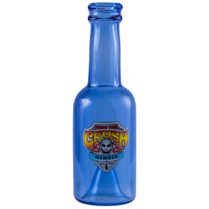 
                  
                    Load image into Gallery viewer, Crush Vibrant Borosilicate Glass Bottle Chillums - 4&amp;quot; Hand Pipes in Rainbow Colors
                  
                