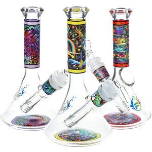 
                  
                    Load image into Gallery viewer, Design Series Flared Beaker Glass Water Pipe | 6.75&amp;quot; | 14mm F
                  
                