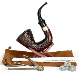 
                  
                    Load image into Gallery viewer, Carved Hungarian Calabash African Wood Pipe
                  
                
