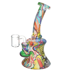 
                  
                    Load image into Gallery viewer, Bohemian Blend Bell Glass Dab Rig - 6.75&amp;quot; / 14mm F
                  
                