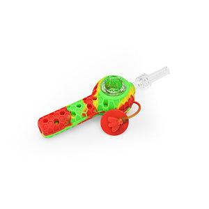 
                  
                    Load image into Gallery viewer, 4&amp;#39;&amp;#39; Silicone Nectar Spoon - Rasta
                  
                