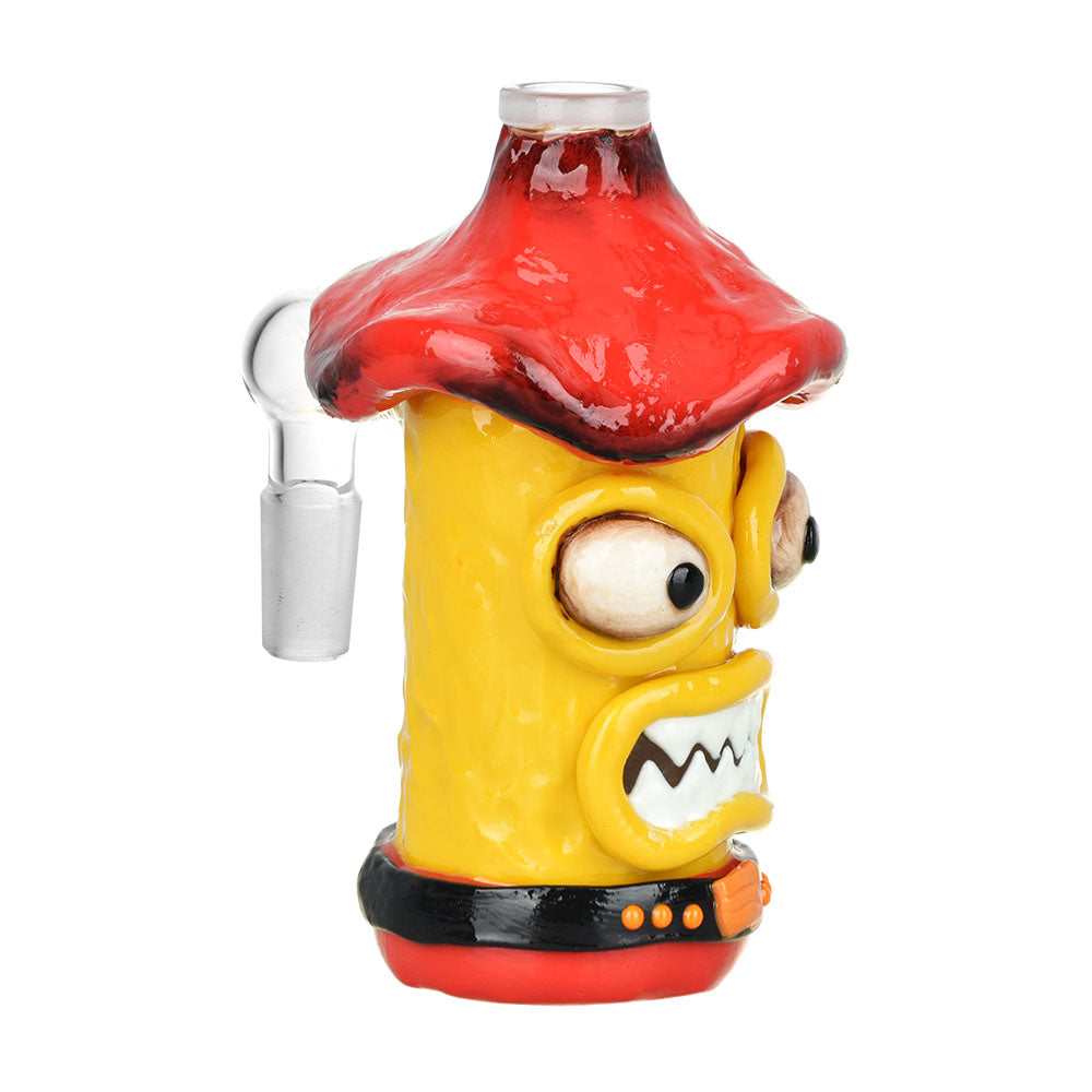 
                  
                    Load image into Gallery viewer, Shroom Monster Glass &amp;amp; Enamel Ash Catcher - 4.75&amp;quot; / 14mm M / 90D / Colors Vary
                  
                