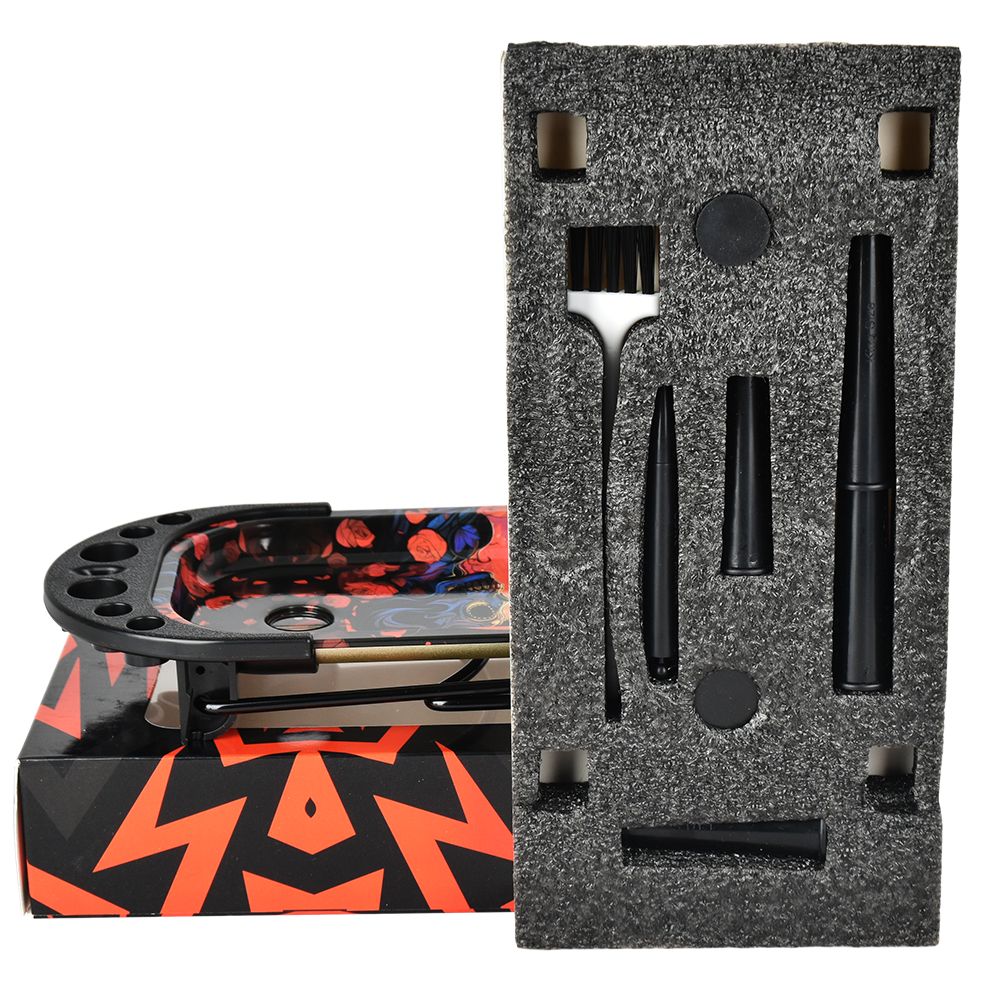 
                  
                    Load image into Gallery viewer, Metal Rolling Tray &amp;amp; Cone Loader Kit - Trippy World
                  
                
