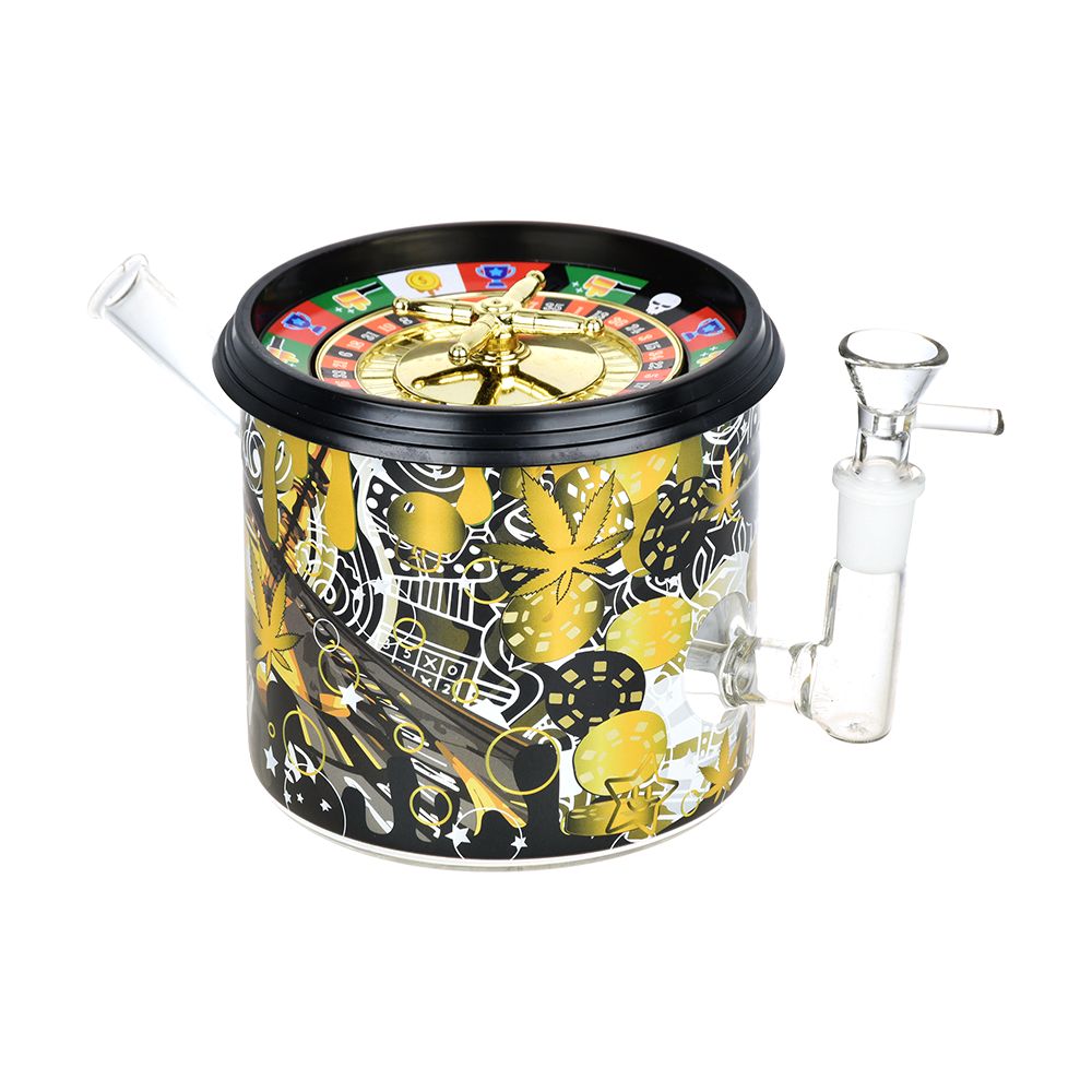 
                  
                    Load image into Gallery viewer, Dabtized Puff&amp;#39;N&amp;#39;Play Roulette Game Dab Rig | 8.75&amp;quot; | 14mm F
                  
                
