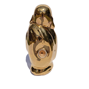 Laughing Buddha Bubbler in 24K Gold