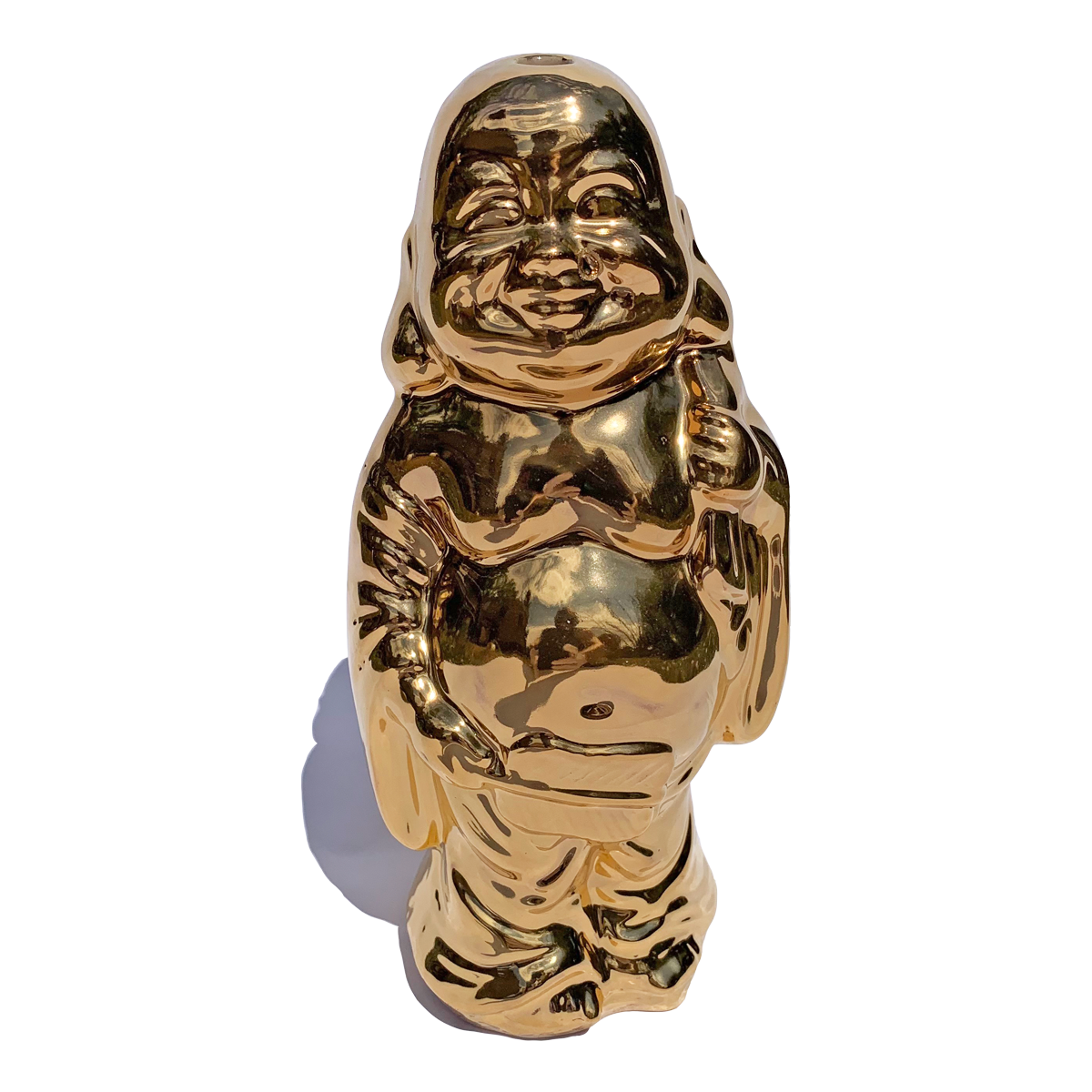 Buddha Bubbler Bong in 24K Gold – Ceramic Smokeware