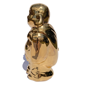 Laughing Buddha Bubbler in 24K Gold