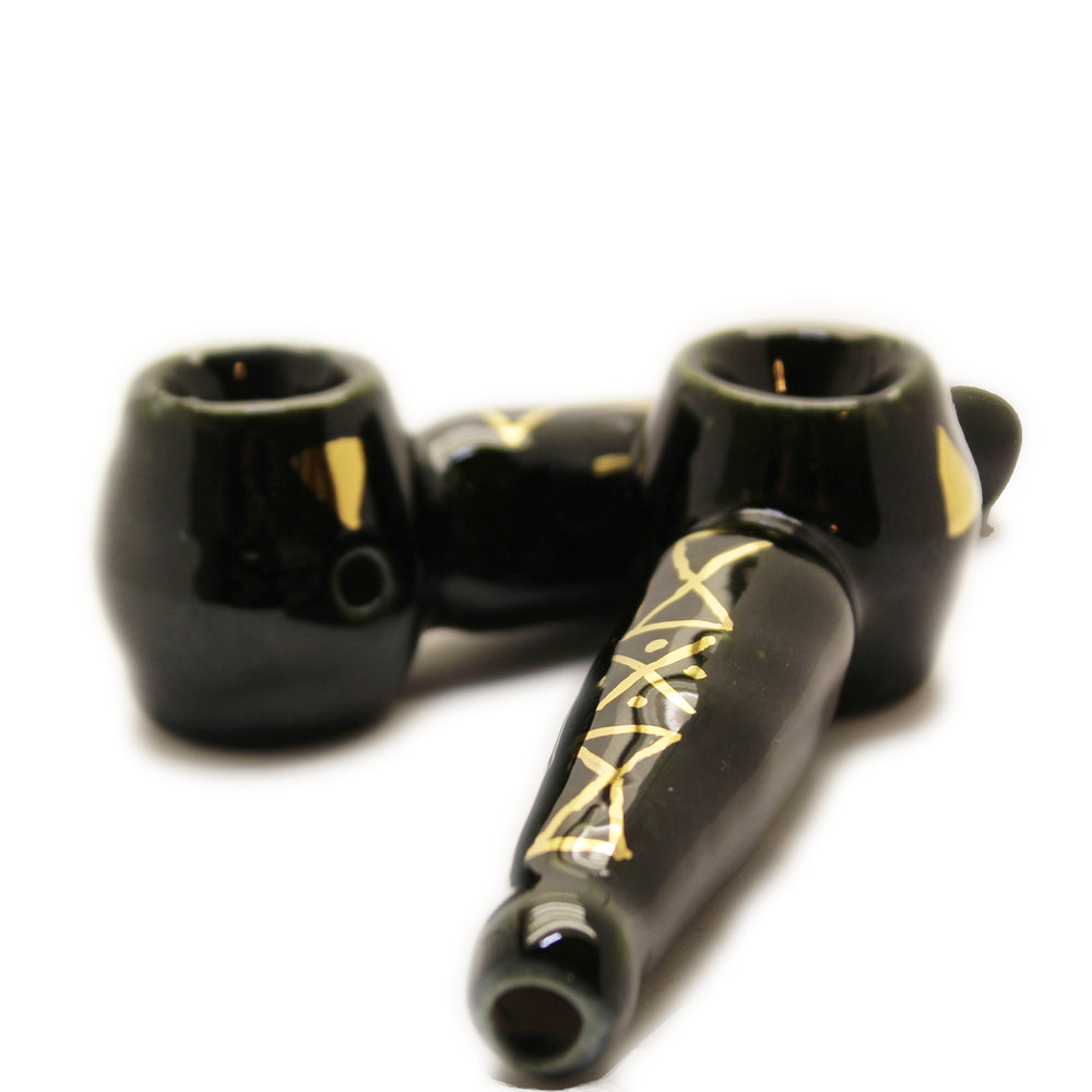 
                  
                    Load image into Gallery viewer, 22k Gold Ceramic Pipe
                  
                