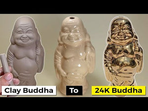 
                  
                    Load and play video in Gallery viewer, Laughing Buddha Bubbler in 24K Gold
                  
                