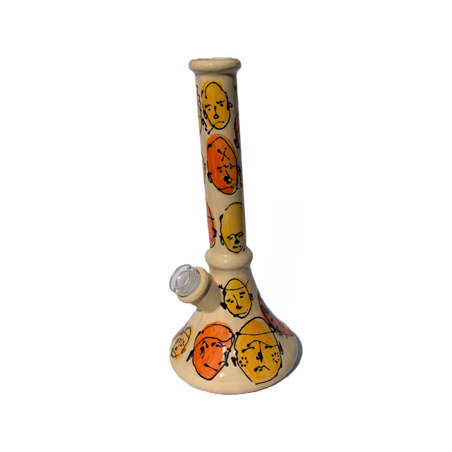 
                  
                    Load image into Gallery viewer, Silhouette Faced Beaker Bong
                  
                